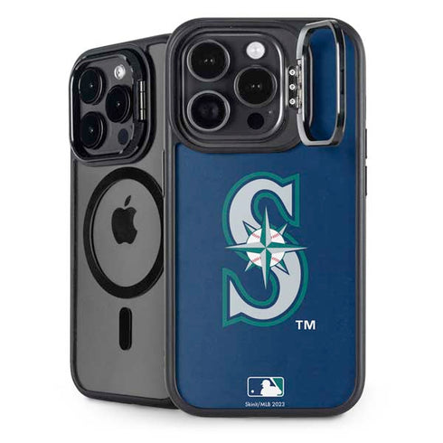 MLB Seattle Mariners - Solid Distressed iPhone 14 Pro Kickstand Case